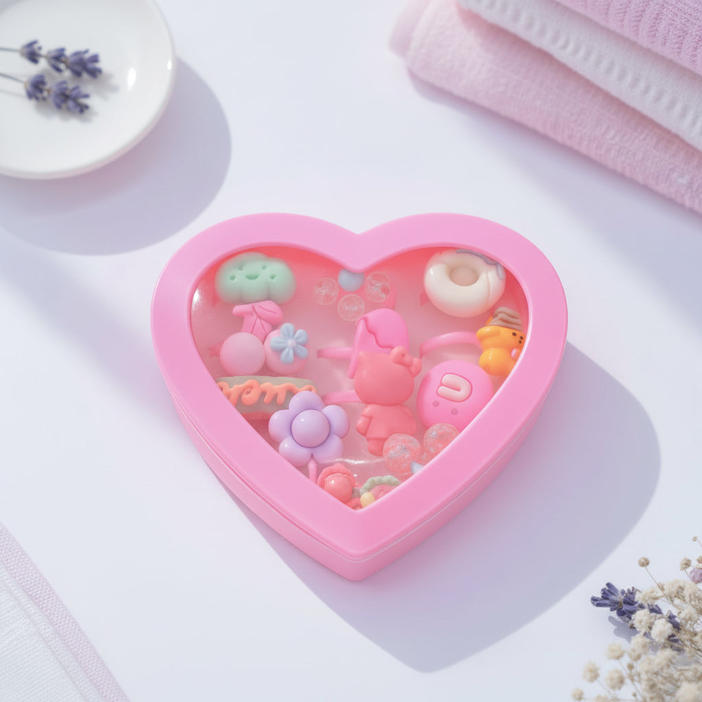 Heart Ring Box Pink