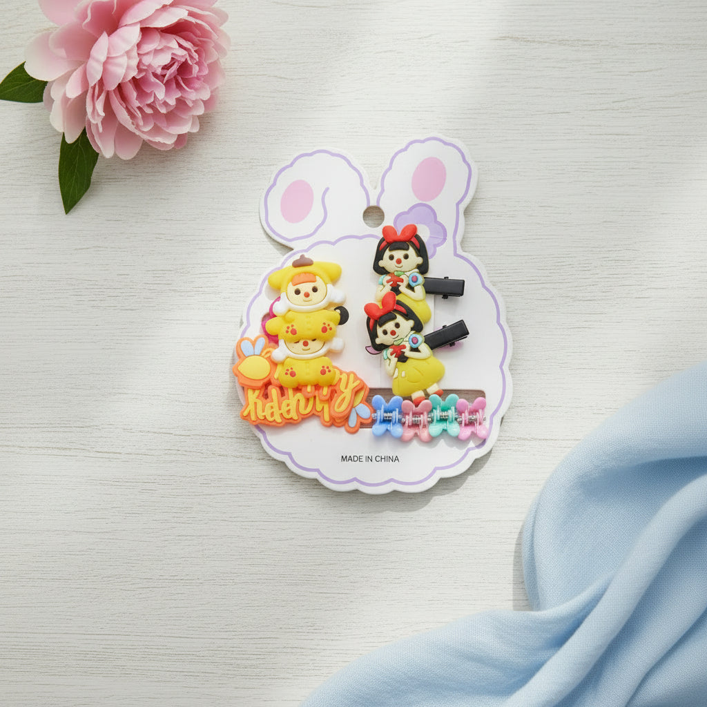 Happy Card 3 in 1 Hair Accessories Yellow