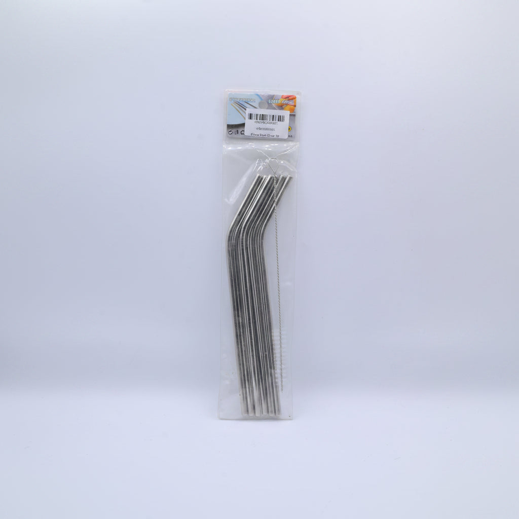 Silver Steel Straw