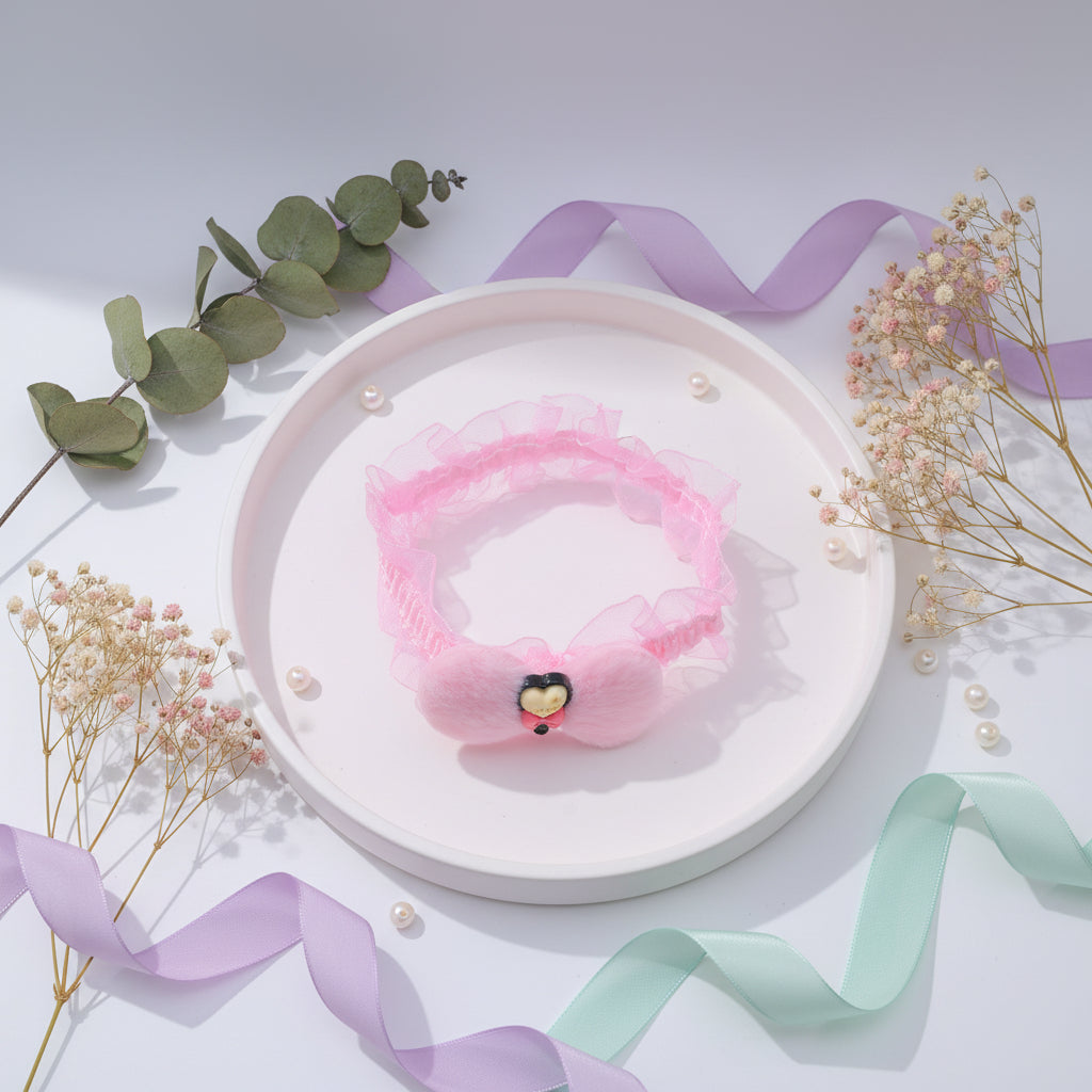Baby Head Band Fur Bow