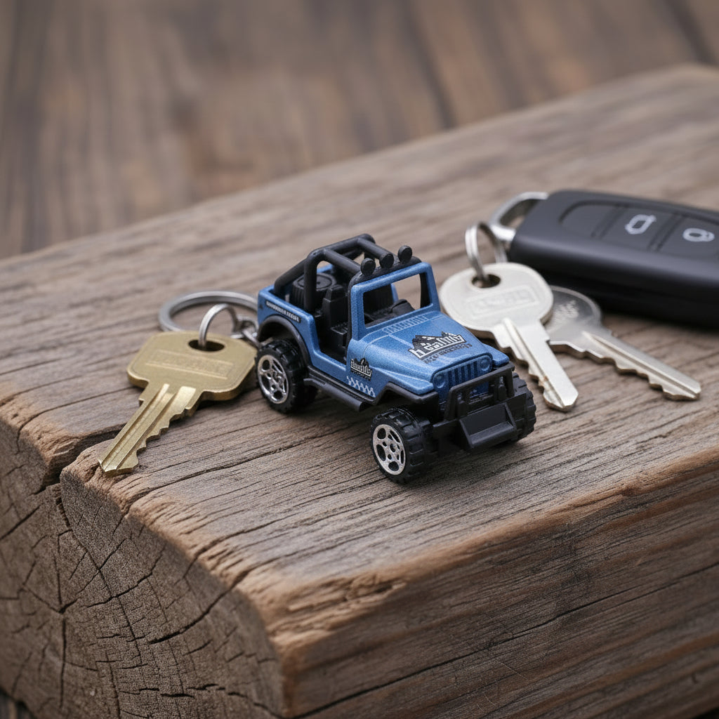 Jeep Keychain Blue