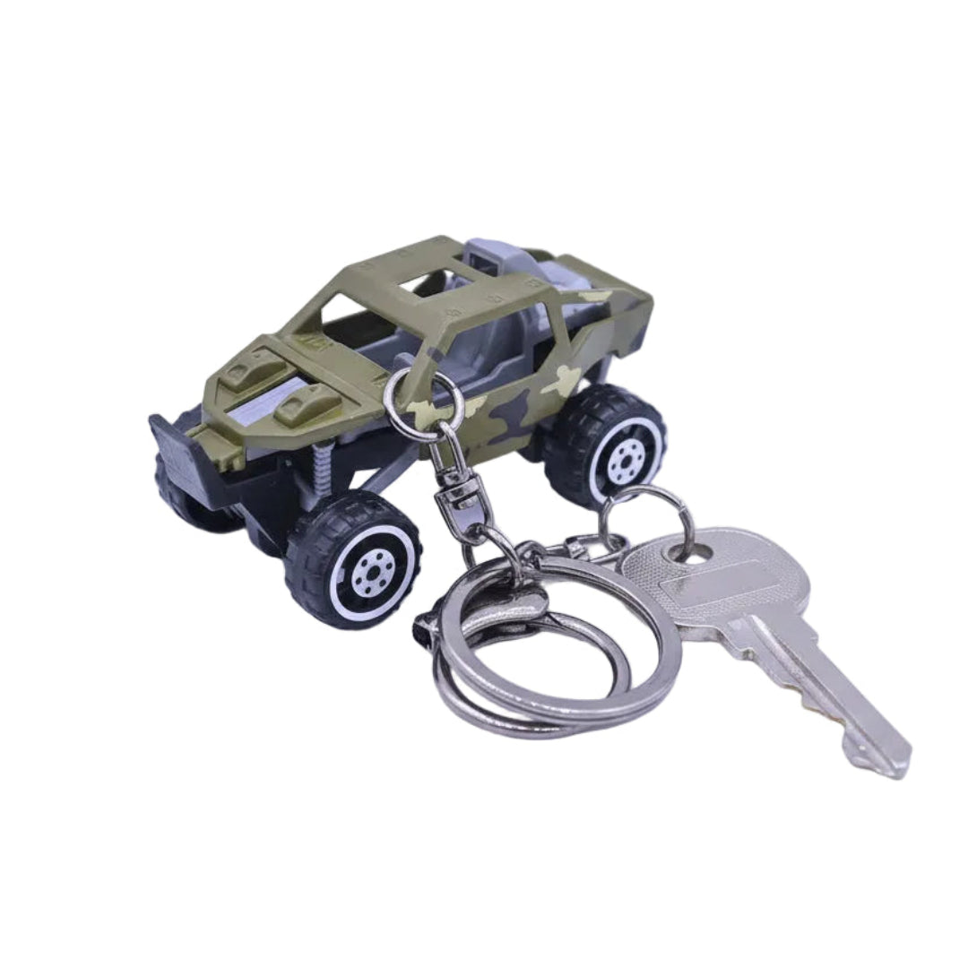 Rally Jeep Keychain Green