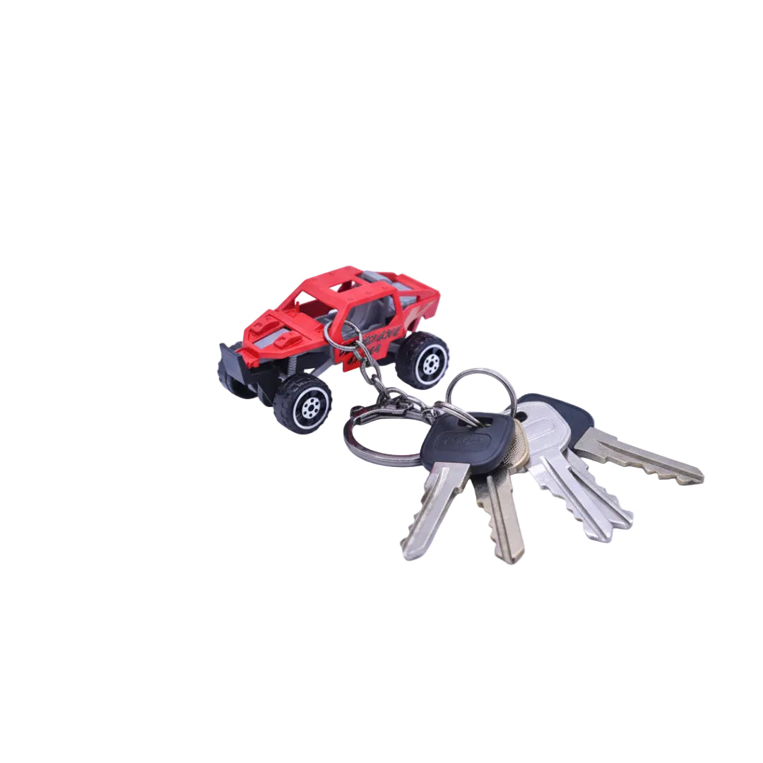 Rally Jeep Keychain Red