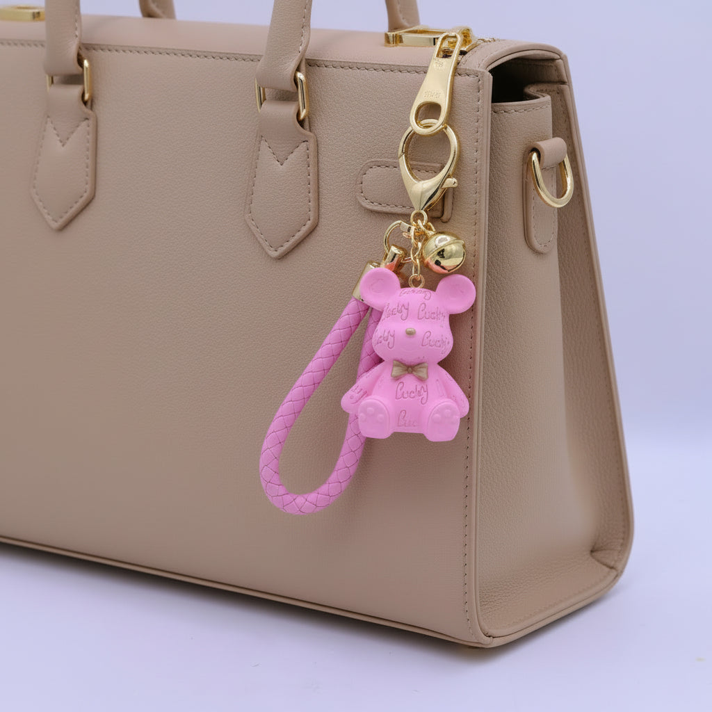 Lucky Bear Keychain Purple