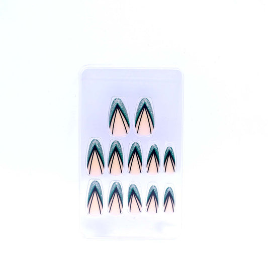 Trendy Nails TD 157 LMU 002 Reusable Press On Nails Set