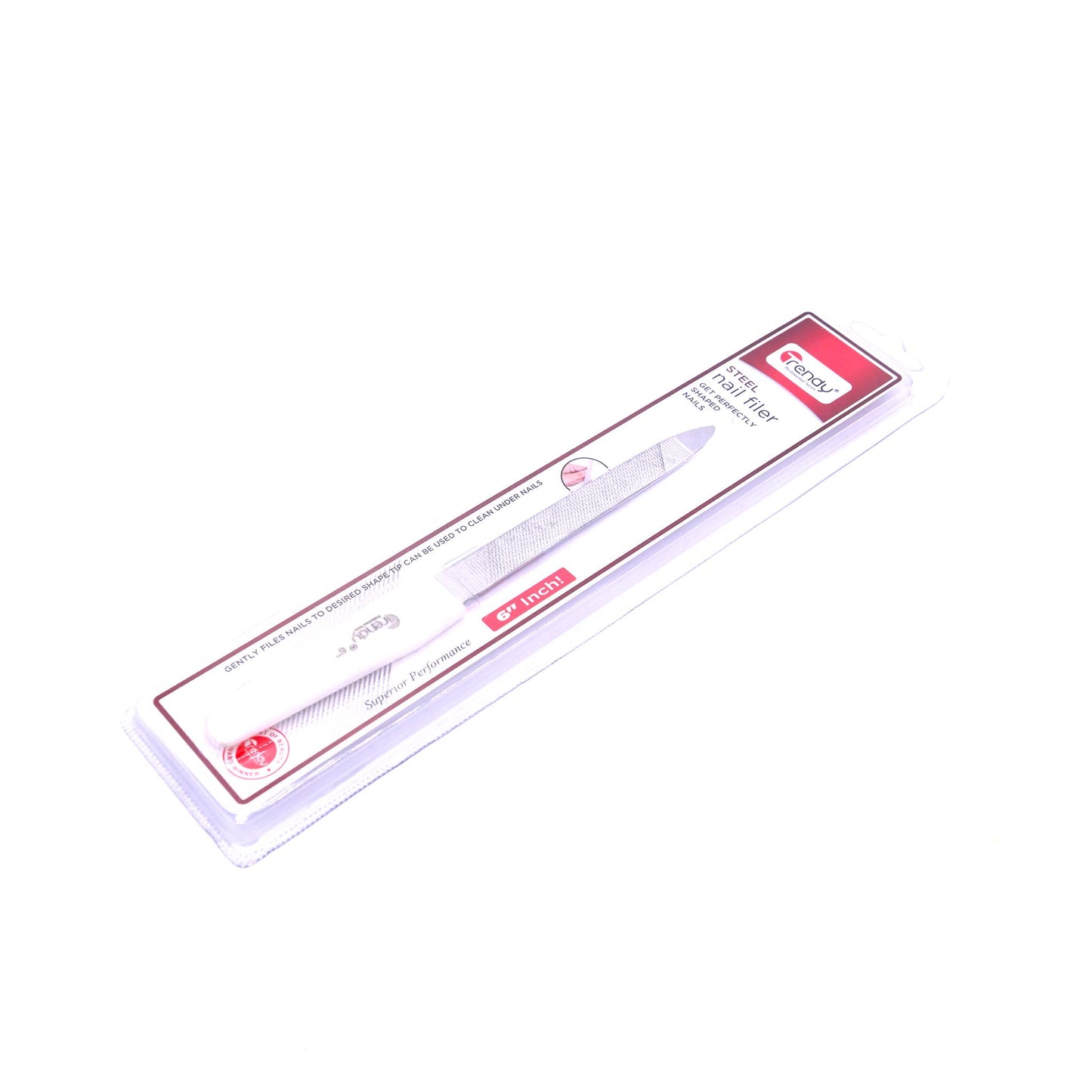 Trendy Nail Filer Plastic 6 Inch TD 236 Durable Nail Shaper for Smooth and Perfect Finishing