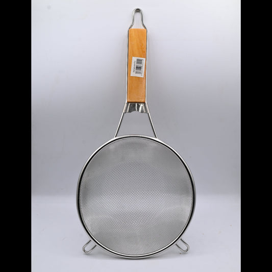 Fryer Strainer Wood Handle 21 cm Easy Use Durable Design