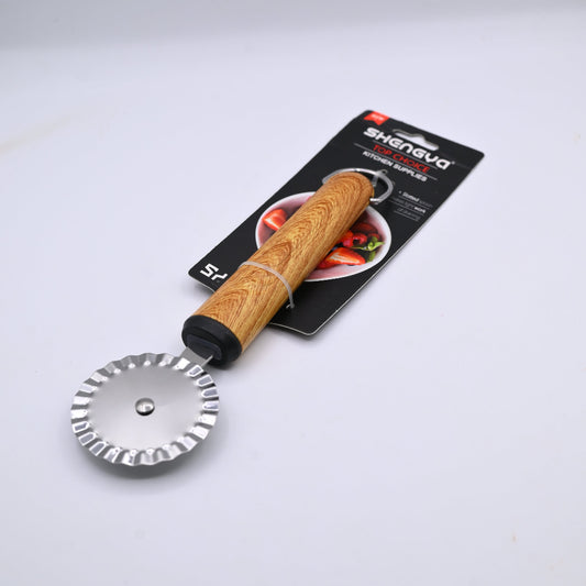 Shengya Stainless Steel Namak Para Cutter with Wood Handle K0908T