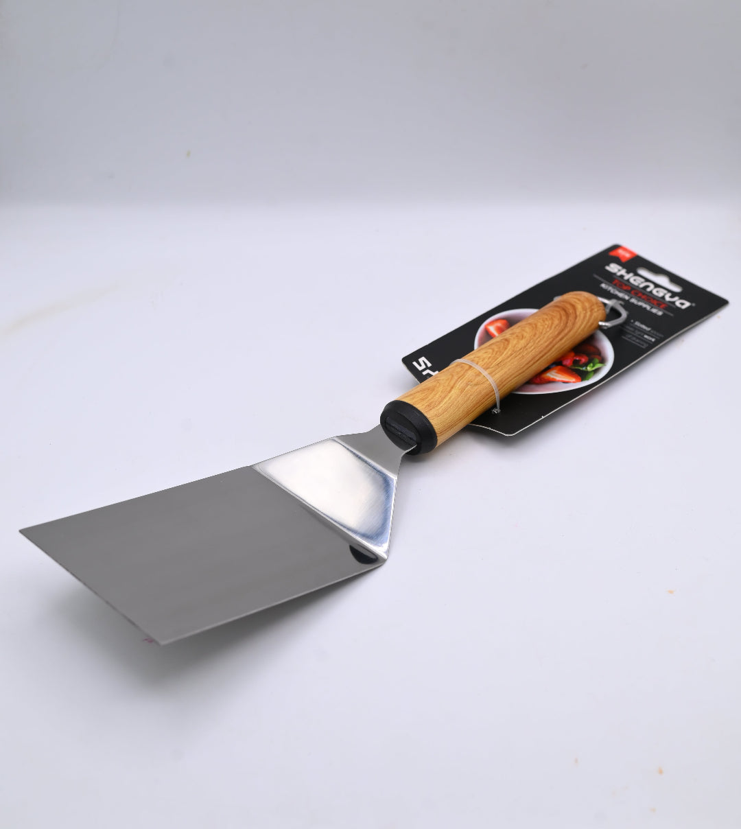 Shengya Stainless Steel Spatula with Wood Handle K0888T