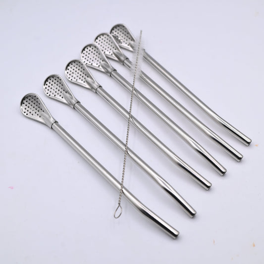 Straw Filter Spoon Silver Sh0241