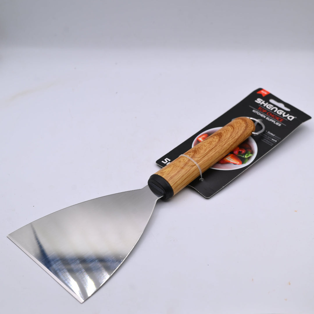 Shengya Stainless Steel Scrapper with Wood Handle K0885T