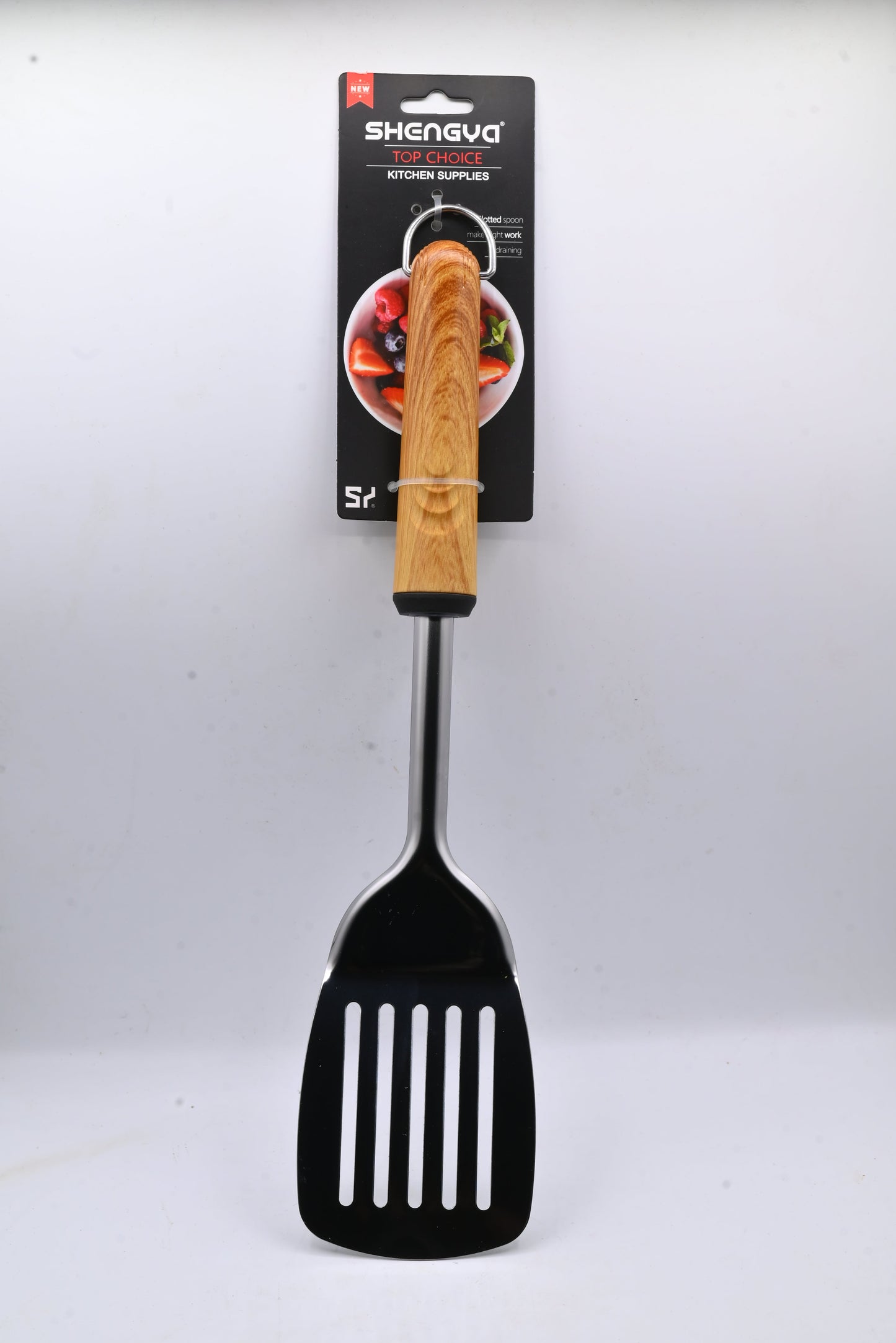 Shengya Stainless Steel Cooking Palta with Wood Handle K0946T