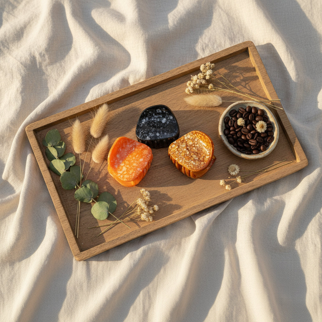 Brown, Orange,
Black
