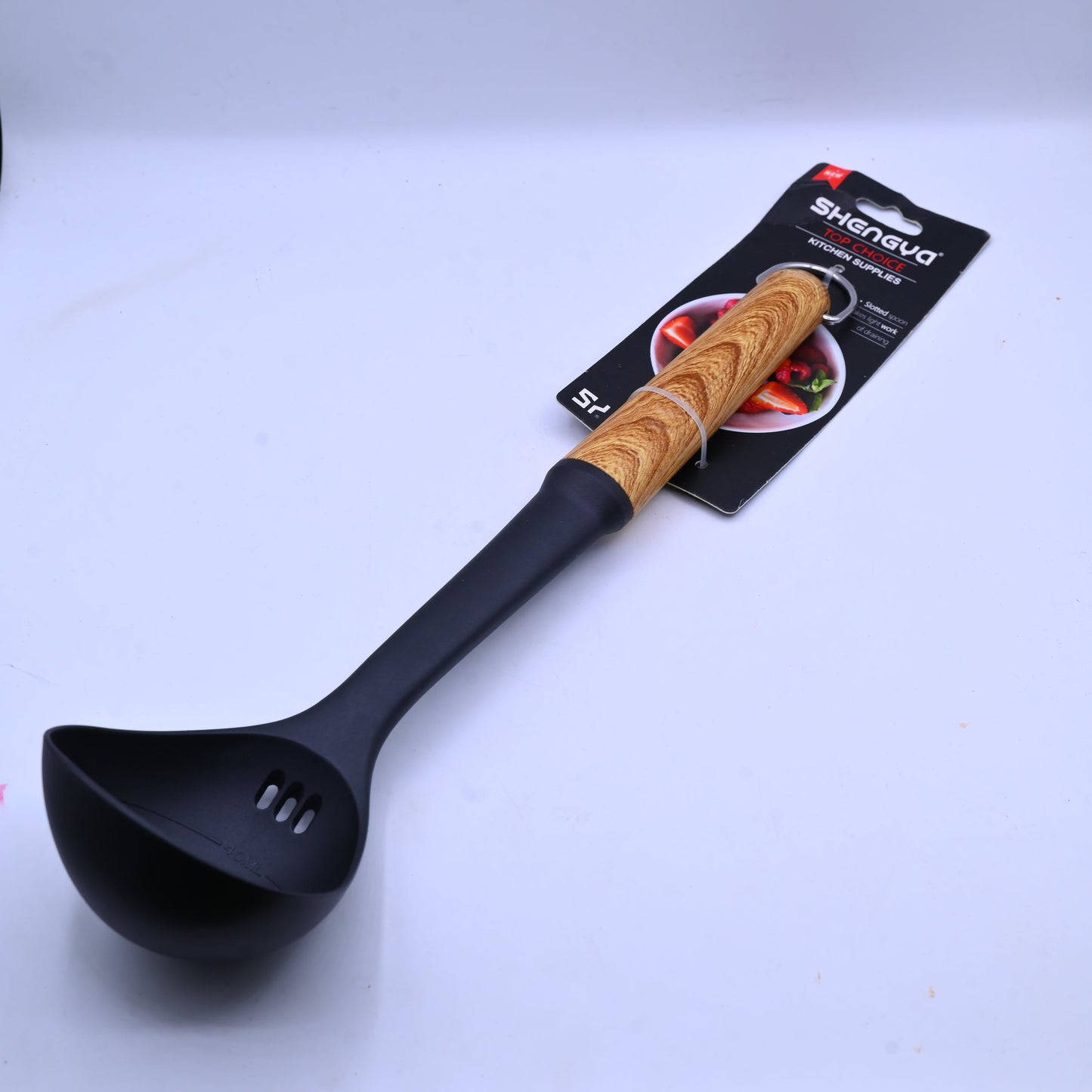 Shengya Non Stick Cooking Ladle with Wood Handle M4706T