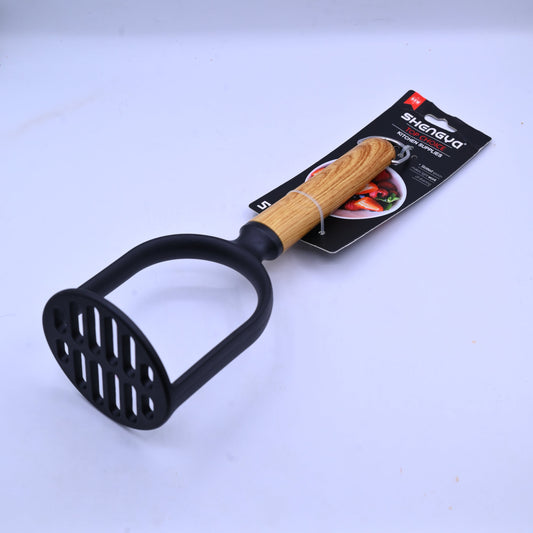 Shengya Non Stick Potato Masher with Wood Handle M4709T