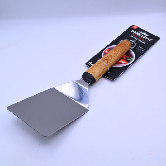 Shengya Stainless Steel Spatula with Wood Handle K0889T