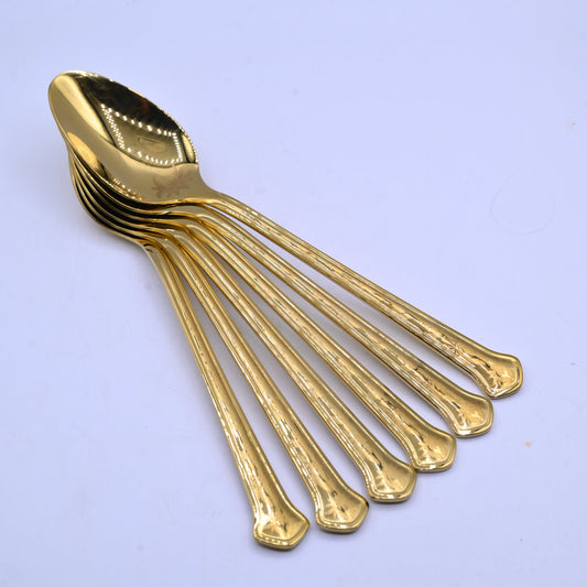 Ayd Golden Dinner Spoon Set 6 Pieces