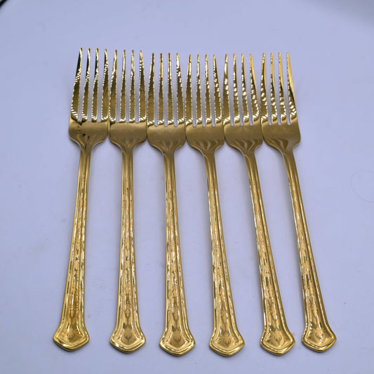 Ayd Golden Dinner Fork Set 6 Pieces