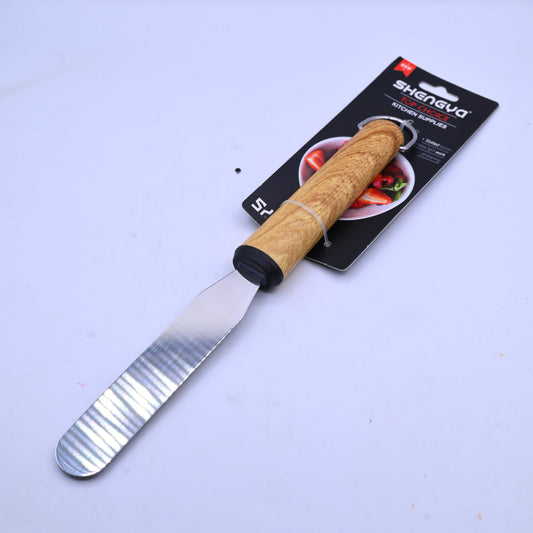 Shengya Stainless Steel Spatula with Wood Handle K0895T