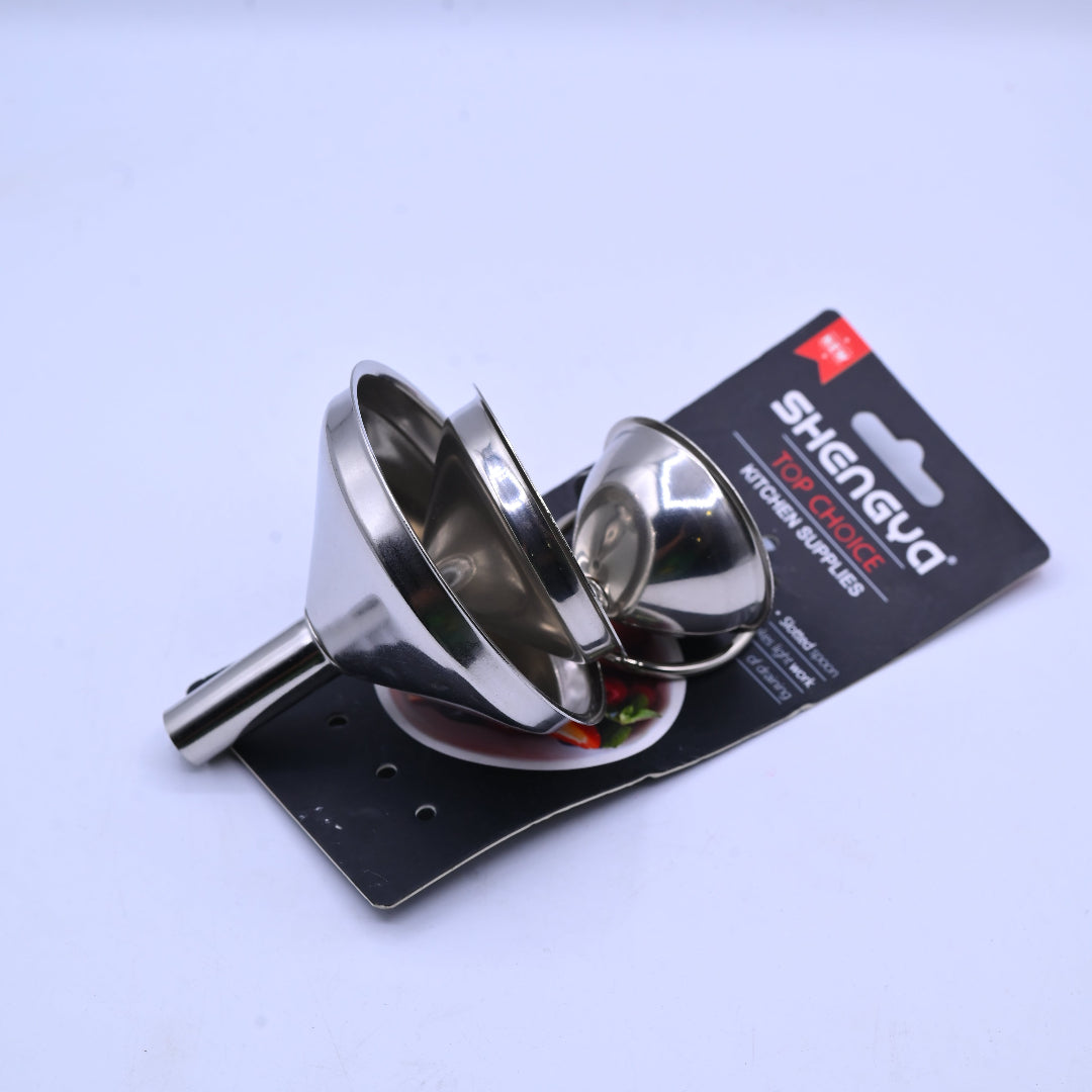 Shengya Stainless Steel Funnel Set 3 Pieces B7776