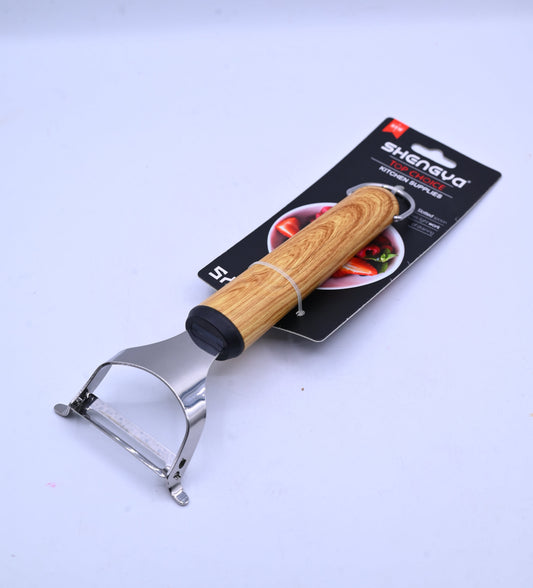 Shengya Stainless Steel Peeler with Wood Handle K1131T