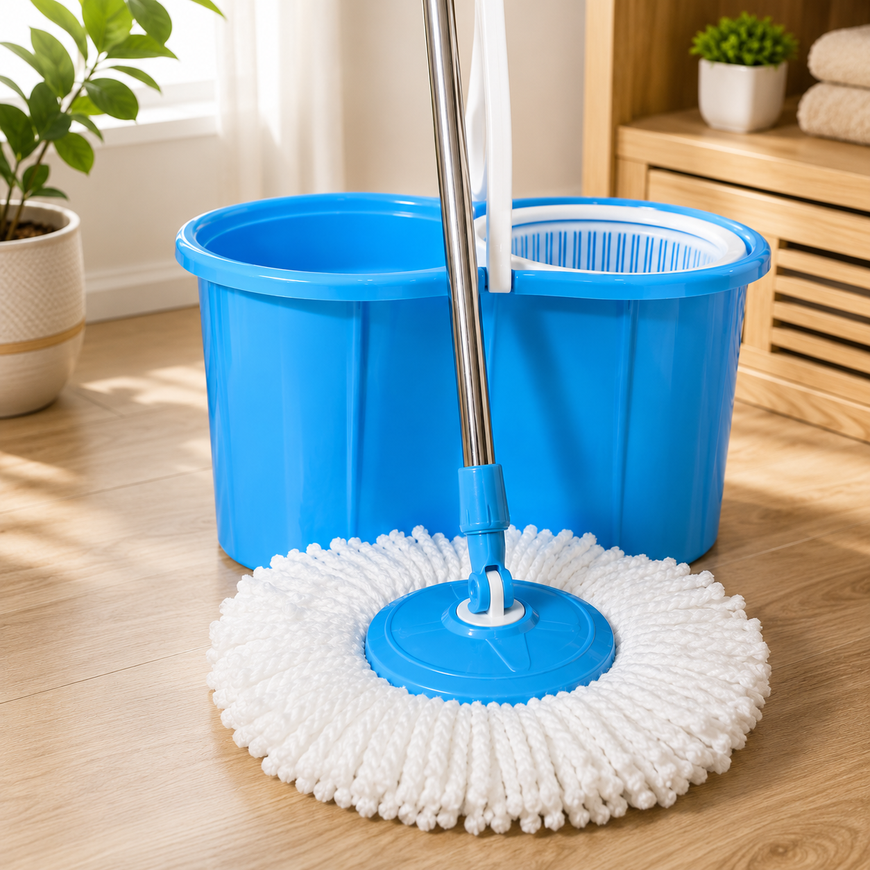 Spin Mop Easy Spin Magical Mop Set 360 Degree Microfiber Mop Head Home Clean Tools Microfiber