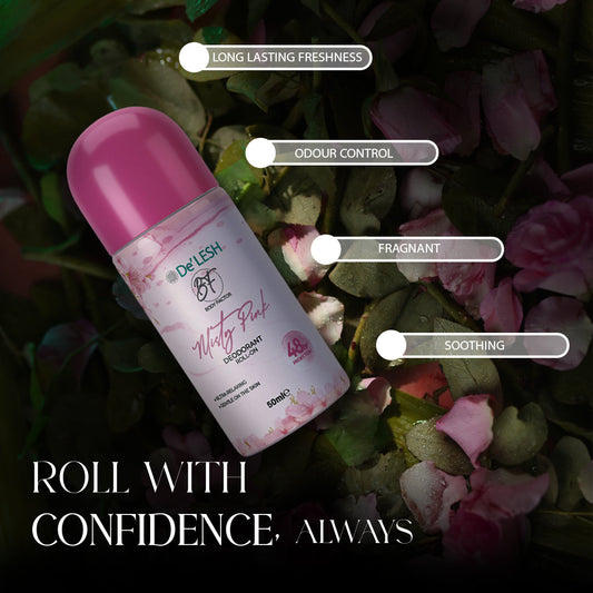 Delesh Body Factor Roll On Misty Pink 50ml