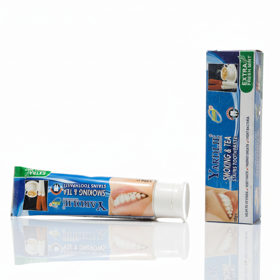 Yardlie professional and tea strain toothpaste for teeth whitening in 120 g