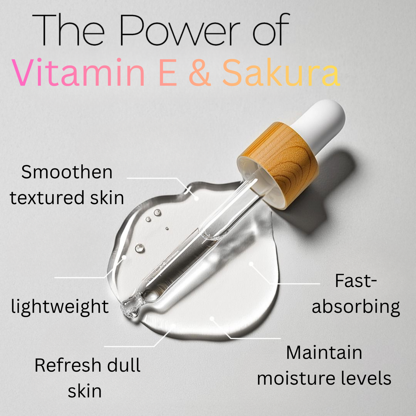 Vitamin E & Sakura Face Serum 30ml