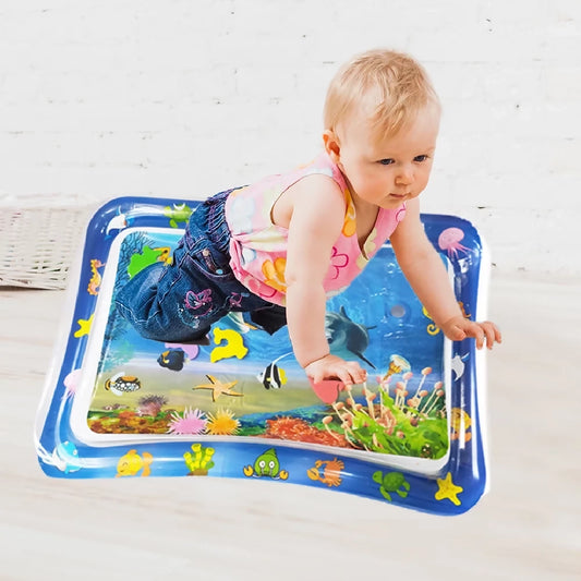 Sale Inflatable Leakproof Water Mat For Kids - Inflatable Tummy Time Mat - Random Color