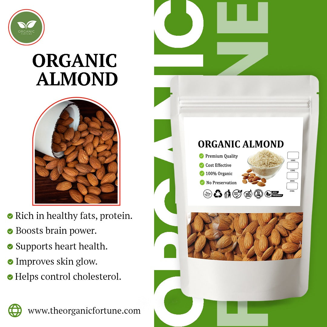 Organic Almonds 100 Gram