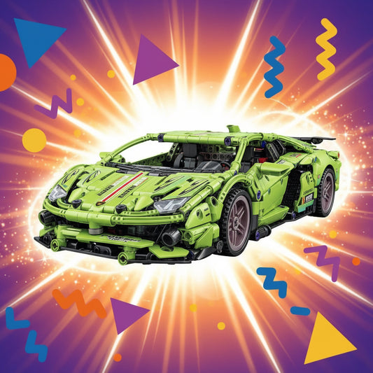Building Block Sports Lamborghini Car For Kids