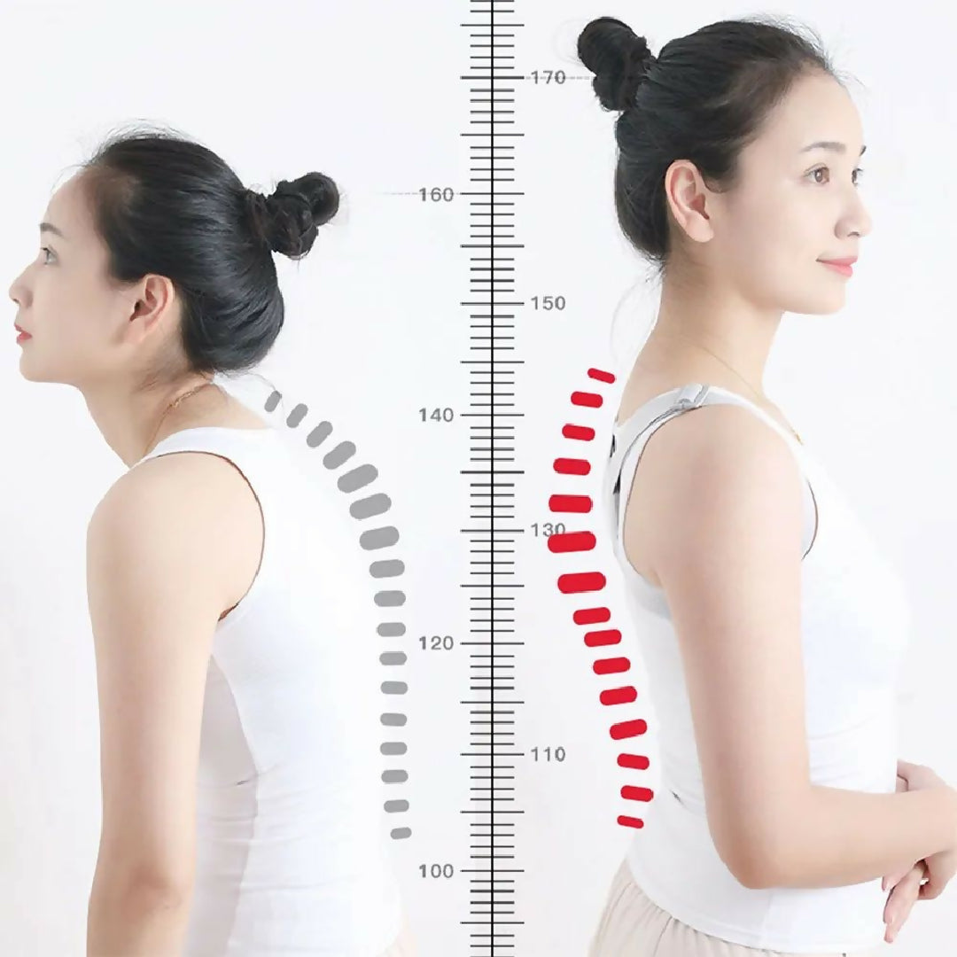 Smart Belt Electric Vibrational Posture Corrector Comfortable Adjustable Therapy For Upper Lower Back Shoulder Pain Relief Back Brace Smart Belt With USB Support Charger