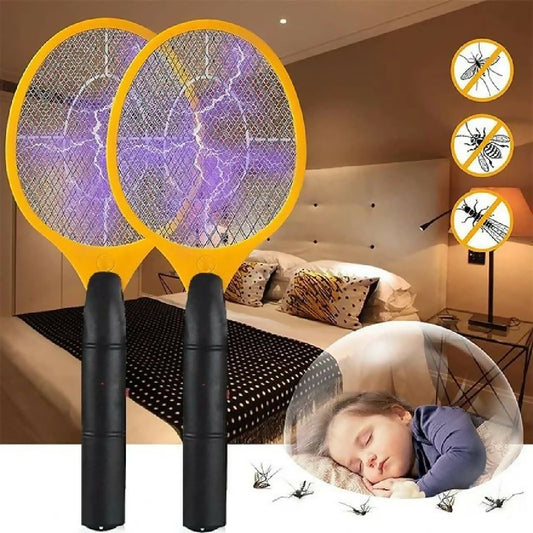 Electric Mosquito Killer Racket 2 In 1 LED Flash Light - Random Color