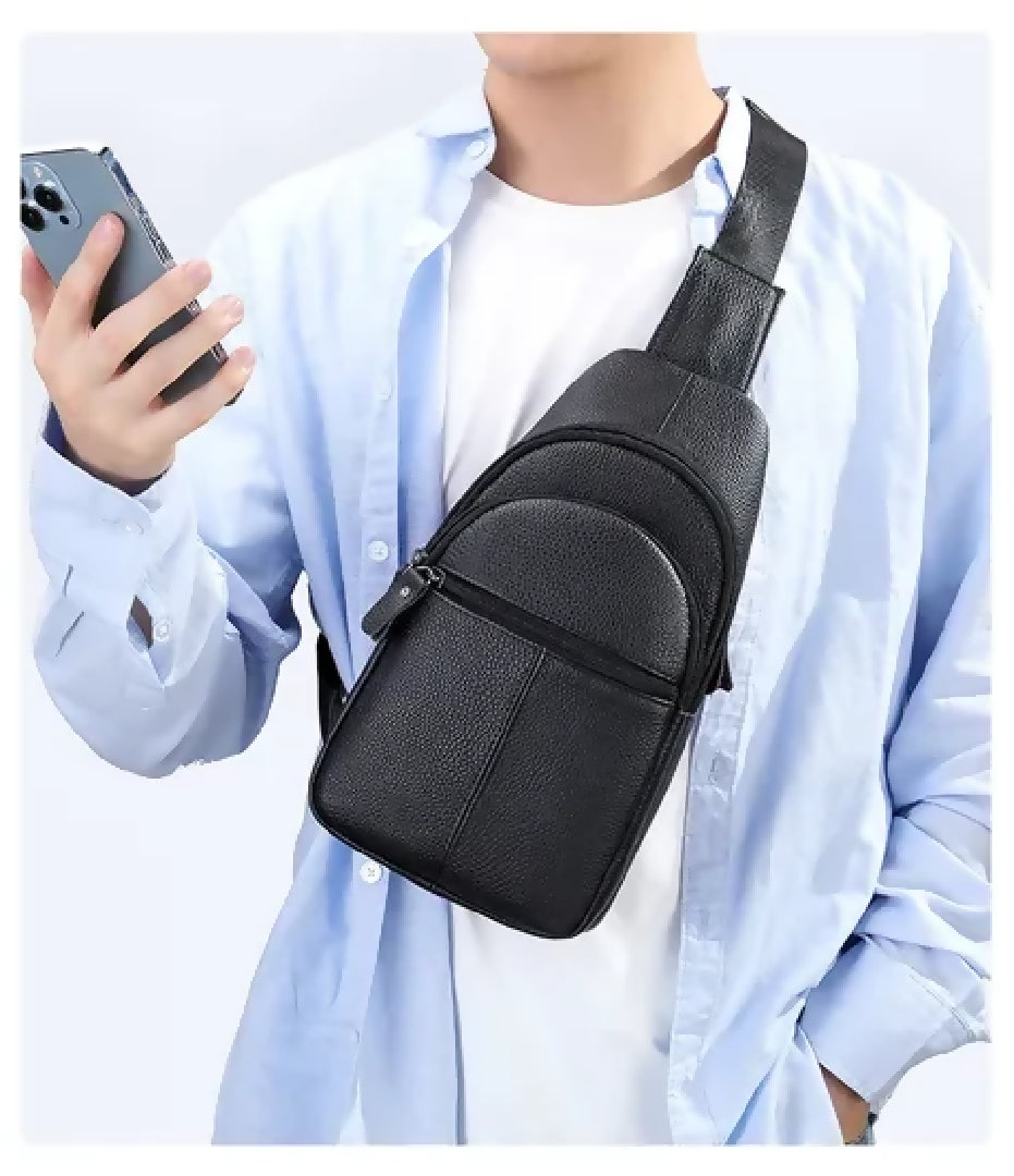 Stylish Leather Crossbody Sling Bag