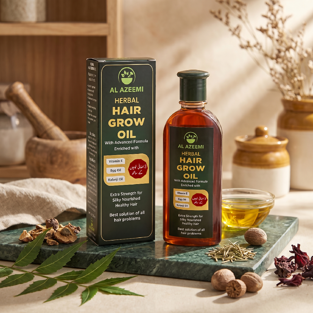 Herbal Hair Grow Oil 120ml - Natural Herbal Hair Oil
