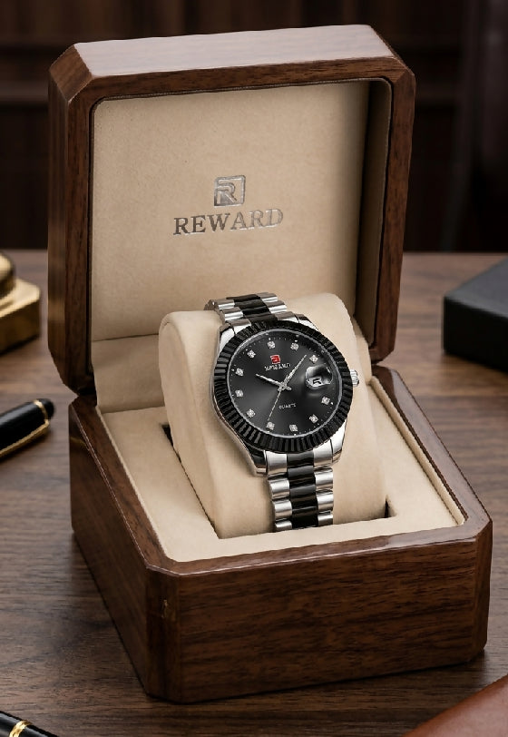 Reward Premium Black Bezel Watch