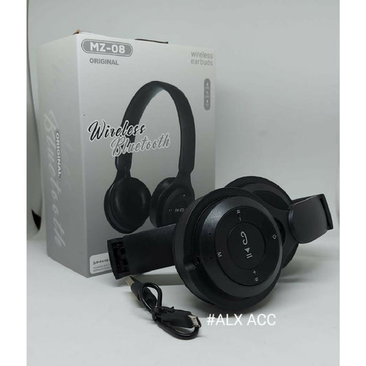 MZ 08 Wireless Bluetooth Different STEREO HEADPHONES Wireless Version 5 With Long Battery