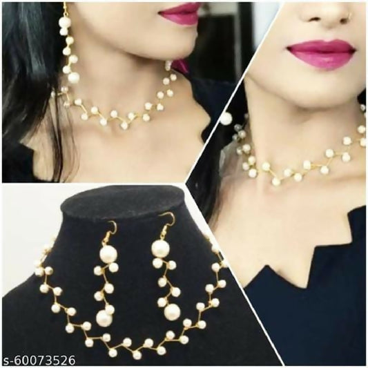 Pendant With Earrings Set Stylish Elegant Jewelry Set For Girls And Women