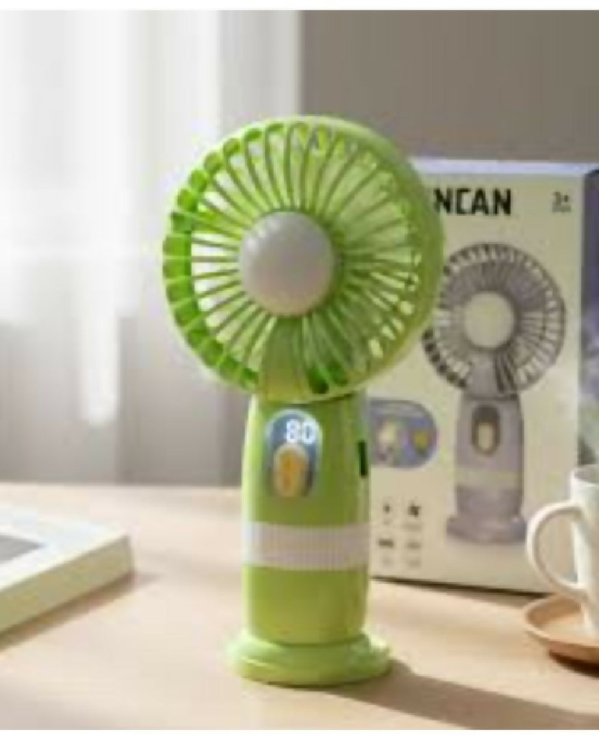 LED Rechargeable Fan Green 1 Piece