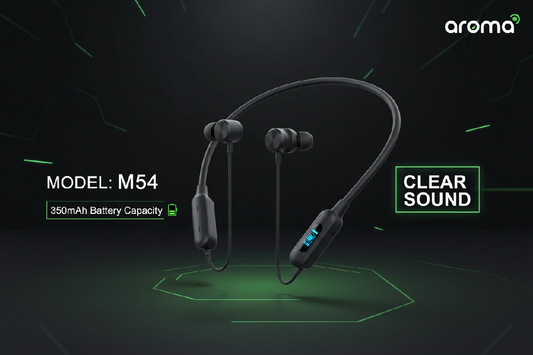 Arolma M54 Stereo Wireless Neckband Earphones
