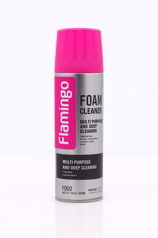 Flamingo Foam Cleaner F002 650ML Multi Purpose Interior and Upholstery Cleaning Spray for Cars and Homes