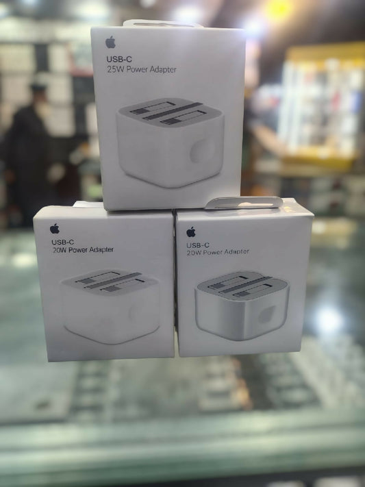3 Pin PD Fast Charger 20W with USB-C to Lightning Cable for iPhone and Android devices