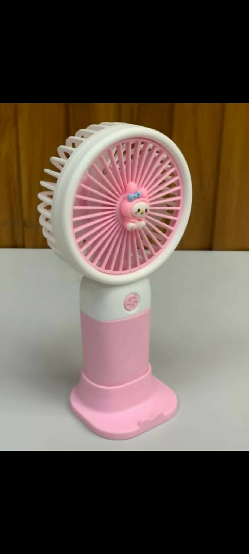 Mini Rechargeable Fan White and Green 1 piece