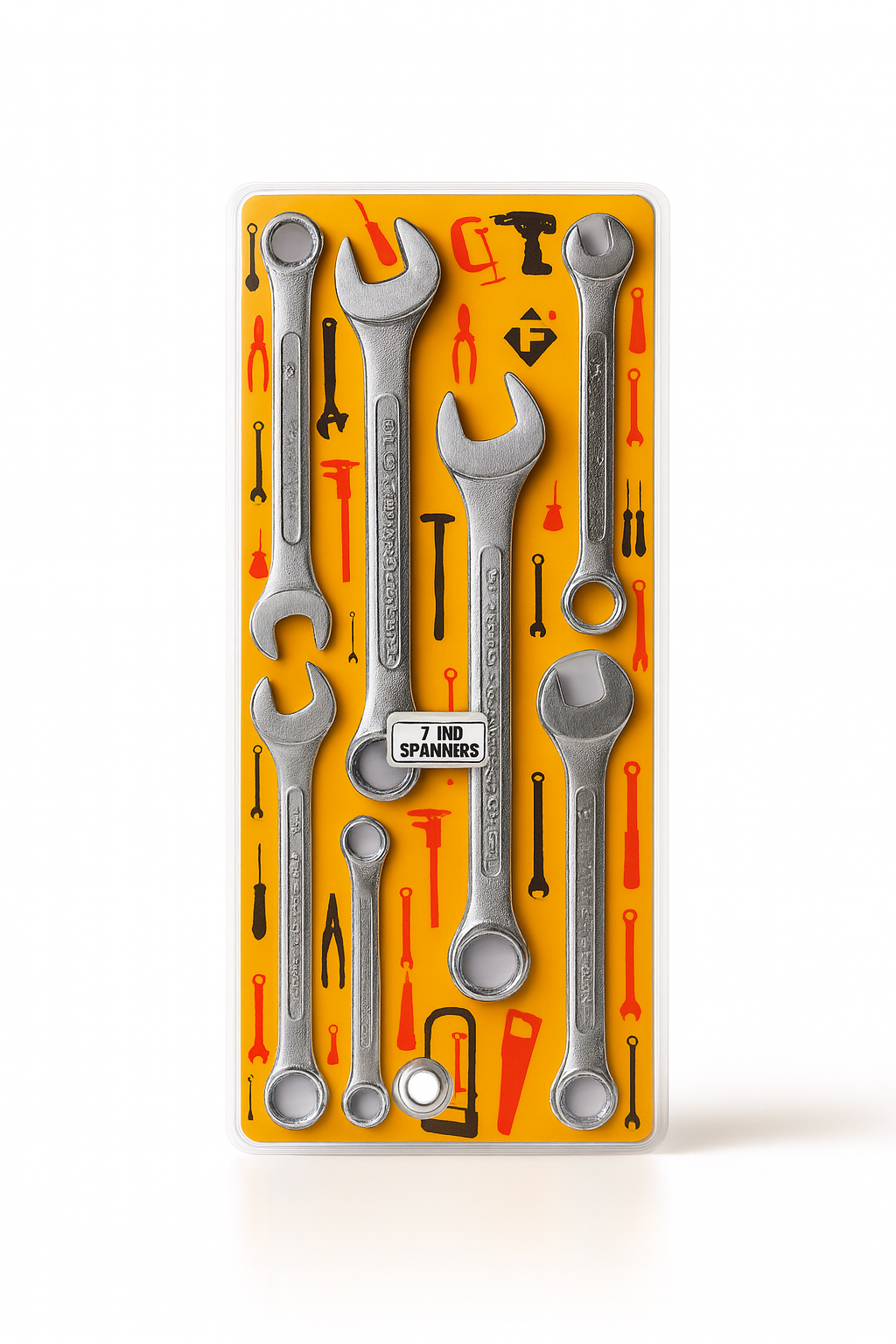7 in 1 Spanner Set Multi Size Combination Wrench Toolkit for Home and Professional Use