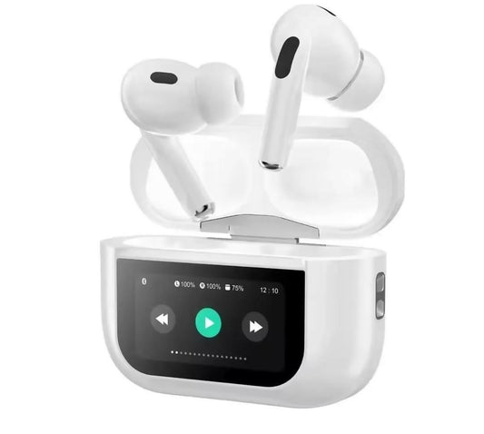 AirPods Pro A9 ANC + ENC Double Noise Reduction Wireless Earbuds with LED Battery Display & Touch Control (Android & iOS)