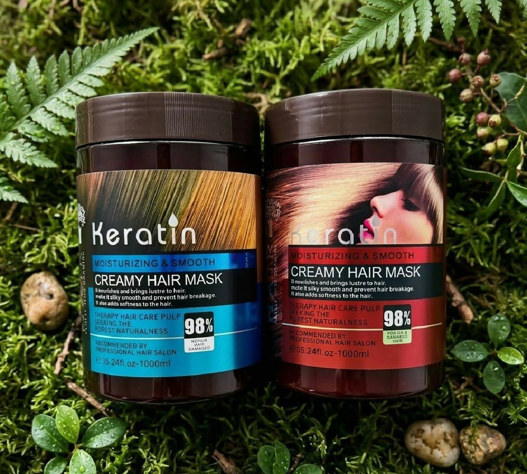 Keratin Moisturizing and Smooth Creamy Hair Mask 1 Piece