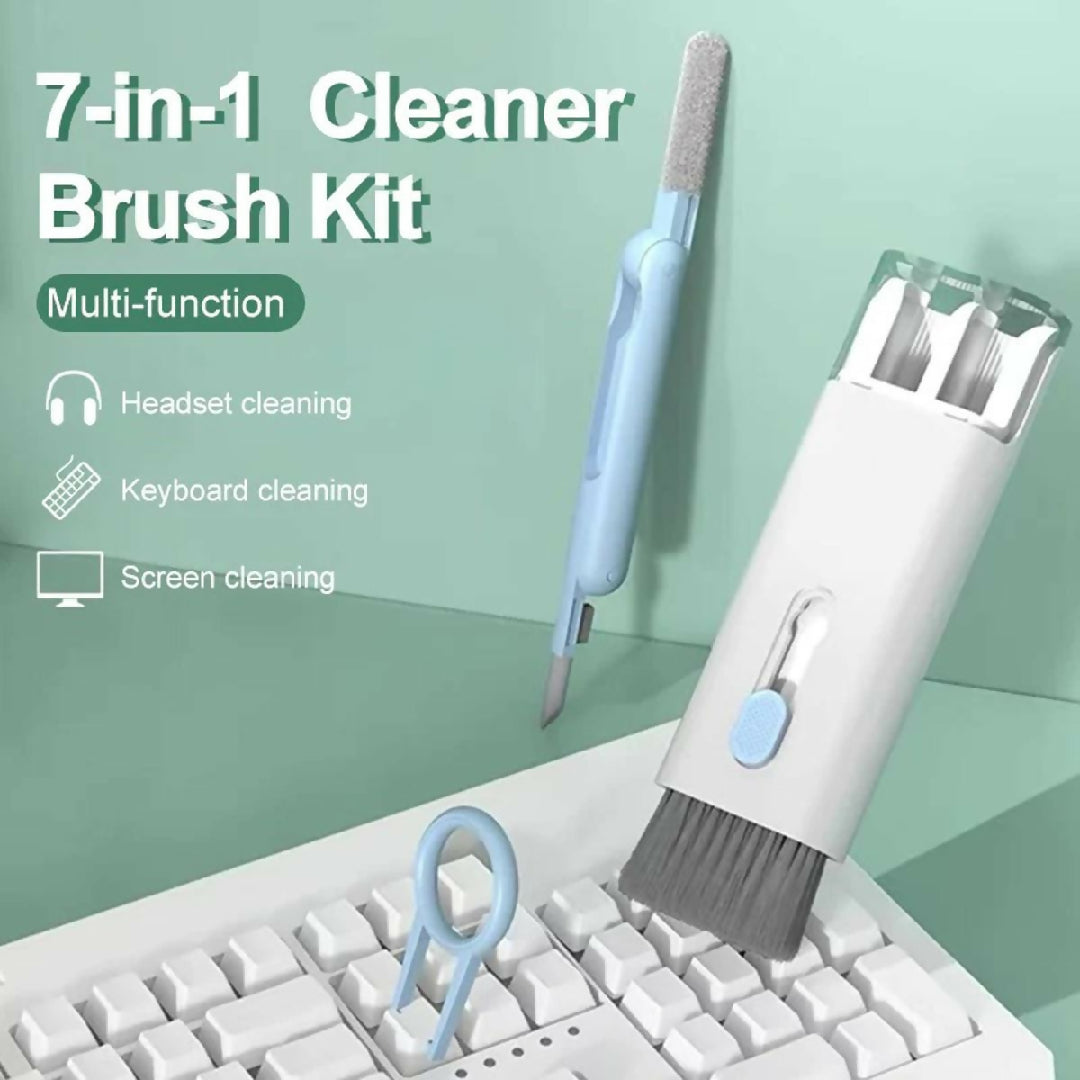 7 In 1 Computer Keyboard Cleaner Brush Kit Earphone Cleaning Pen For Headset Keyboard Cleaning Tools Cleaner Keycap Puller