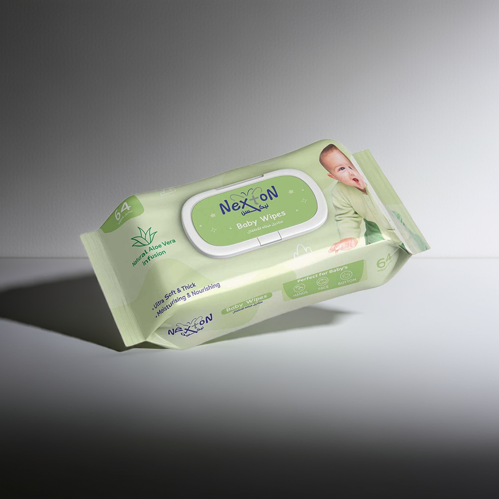 Nexton Baby Wipes (Aloe vera) 64 pcs