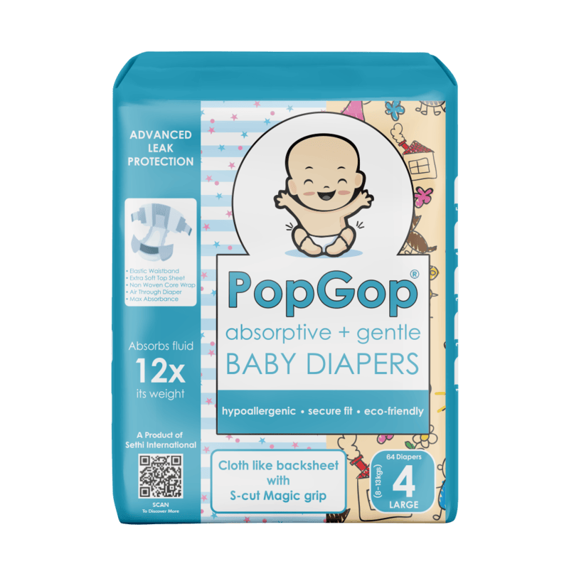 Popgop® Jumbo Packing (Size 4) Large - 64 pcs